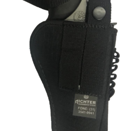 COLDRE DE NYLON INTERNO E EXTERNO COM BALEIRO PARA REVÓLVER RT4”7T-0